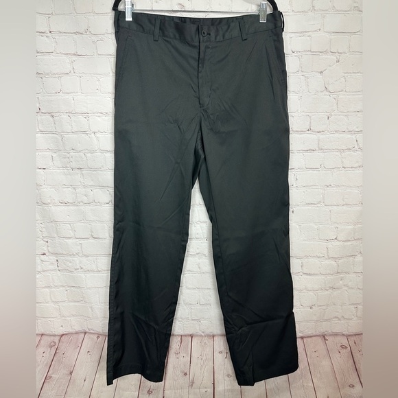 Nike Dri Fit black Polyester Golf active preppy work Pants Mens Size 34 x 32 GUC - Picture 1 of 5